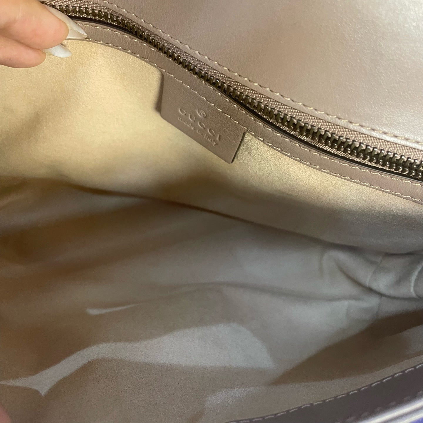 Gucci - Marmont - Leather - Beige - (small)