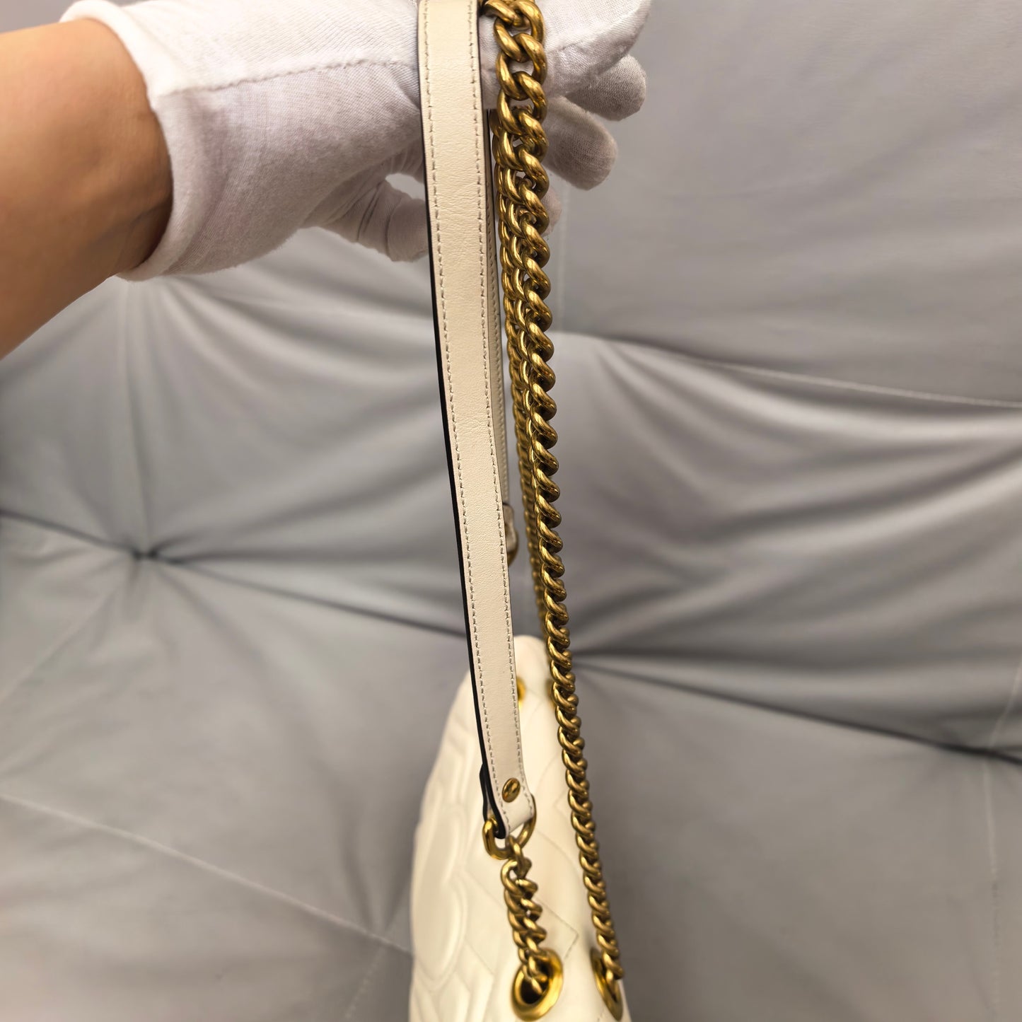 Gucci - Marmont - Leather - Beige - (small)