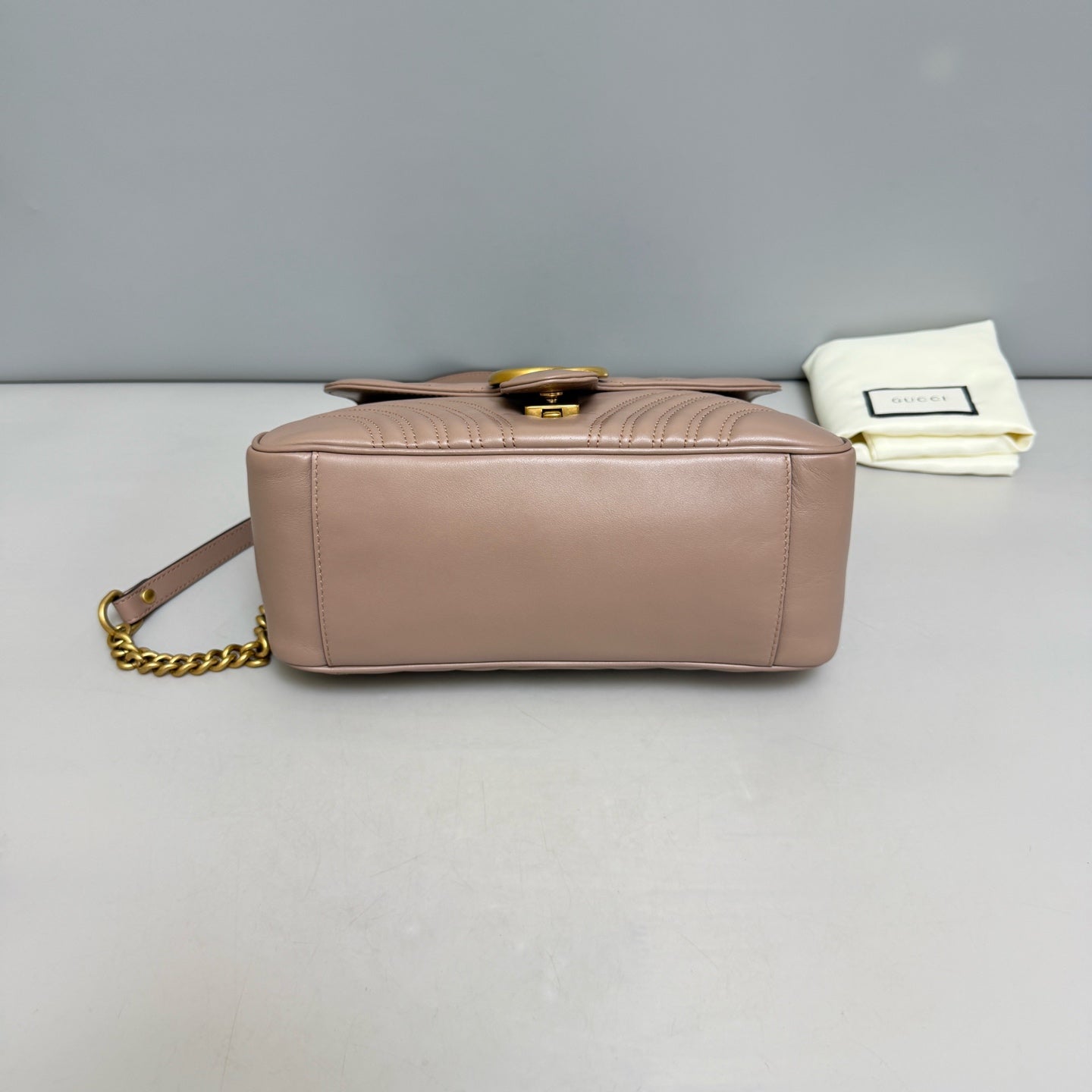 Gucci - Marmont - Leather - Beige - (small)
