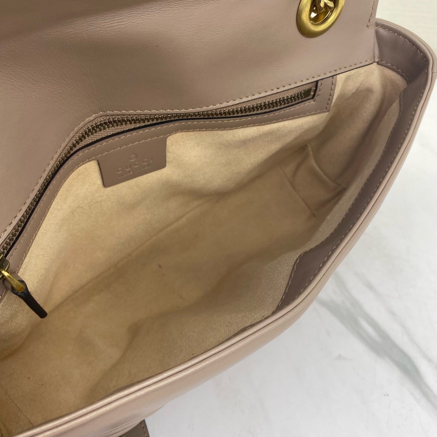 Gucci - Marmont - Leather - Beige - (small)