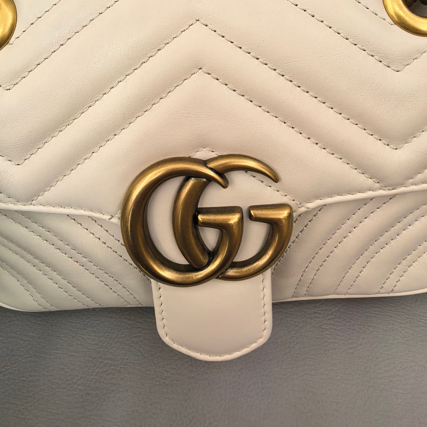 Gucci - Marmont - Leather - Beige - (small)