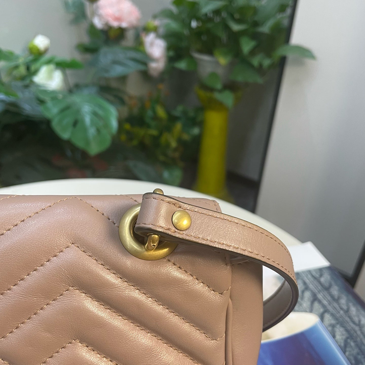 Gucci - Marmont - Leather - Beige - (small)