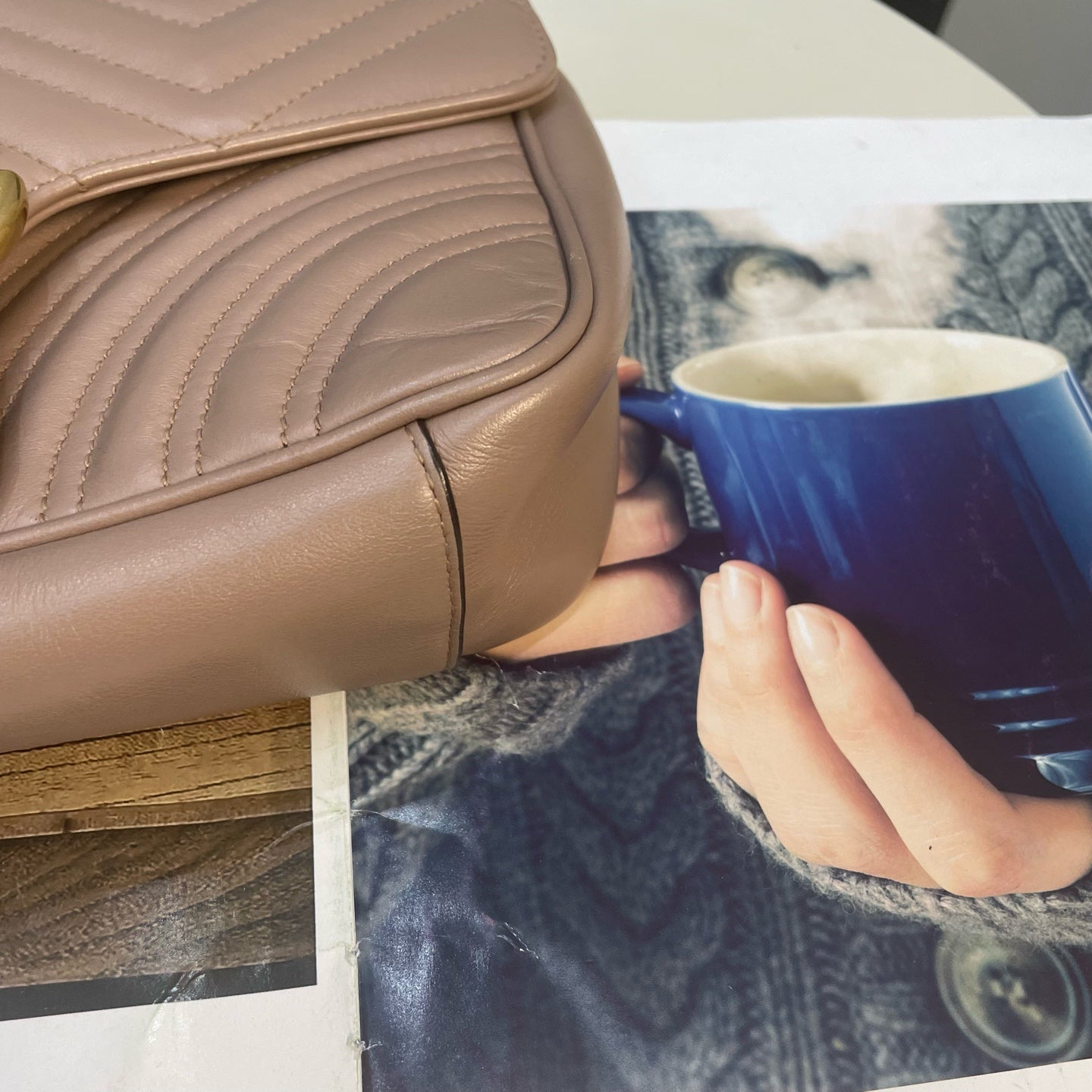 Gucci - Marmont - Leather - Beige - (small)
