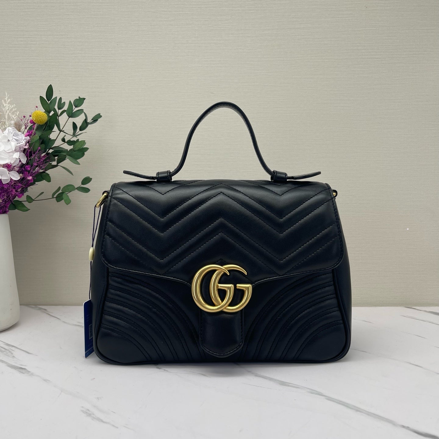 Gucci - Marmont - Leather - Black - (large)