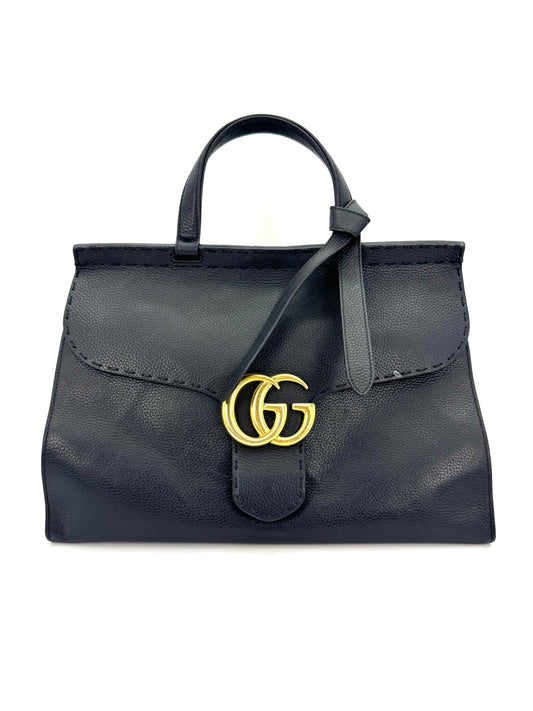 Gucci - Marmont - Leather - Black - (large)