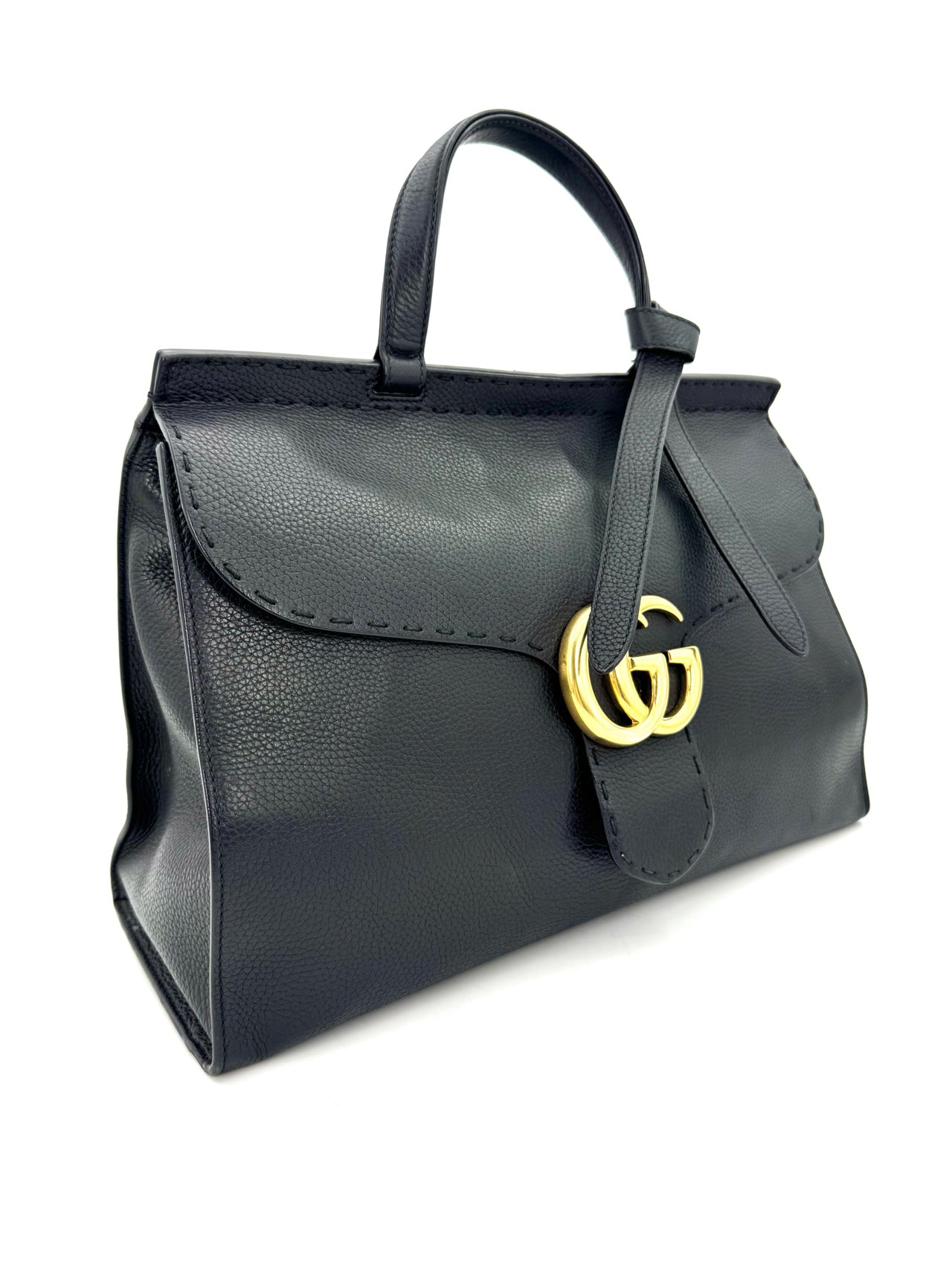 Gucci - Marmont - Leather - Black - (large)
