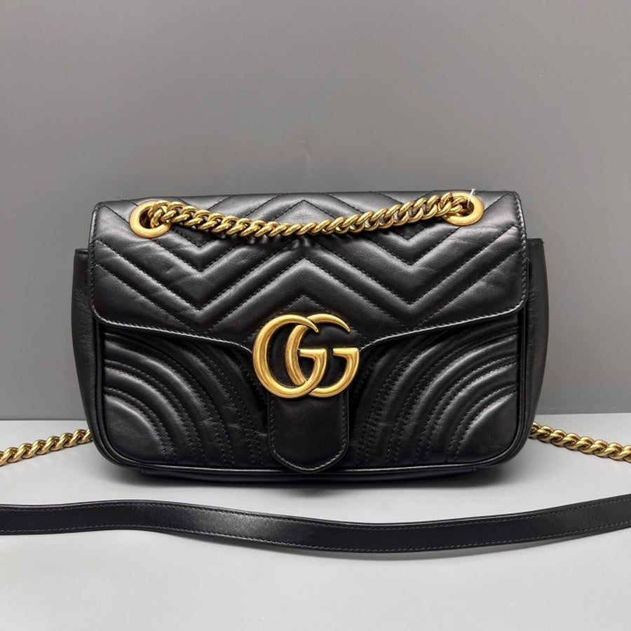 Gucci - Marmont - Leather - Black - (medium)