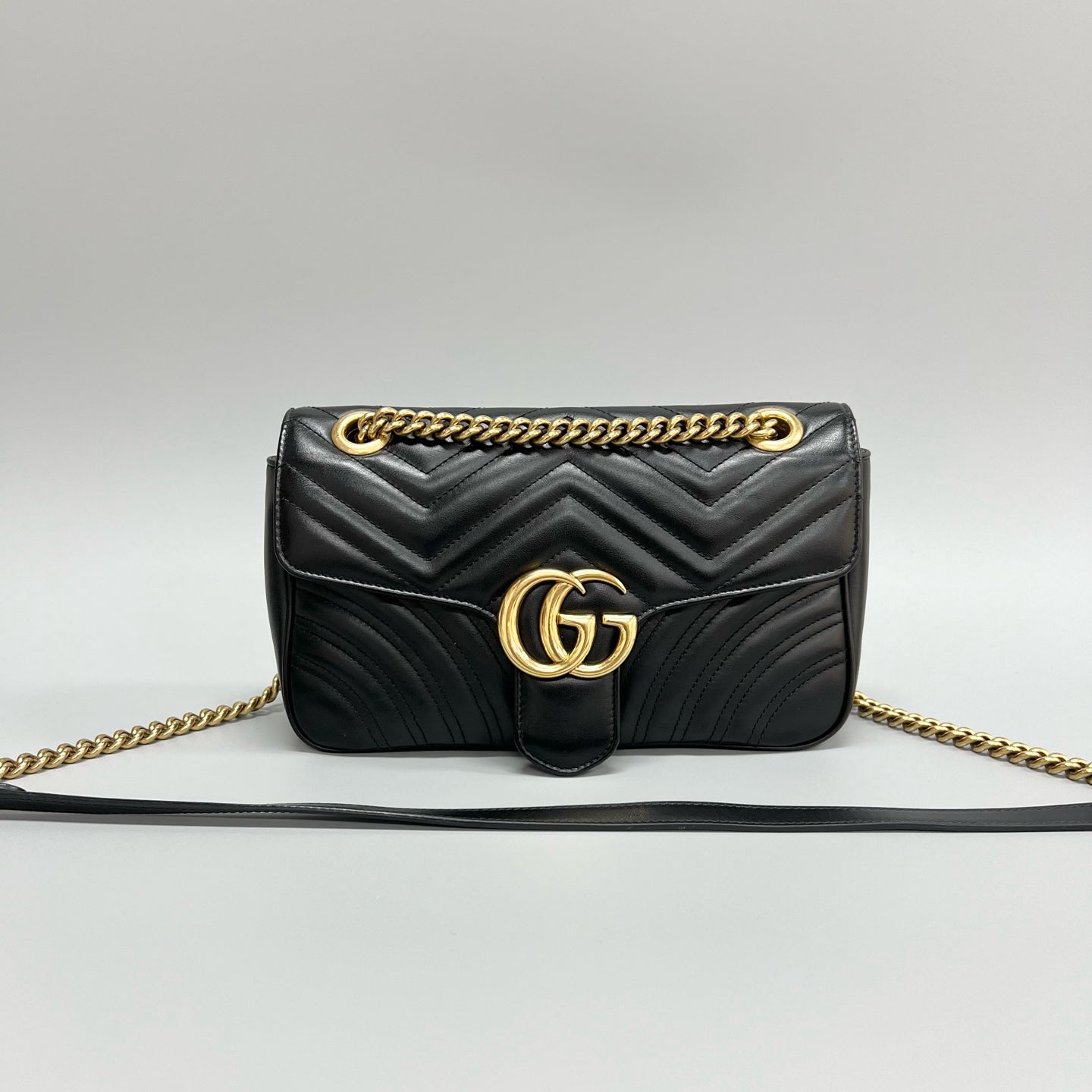 Gucci - Marmont - Leather - Black - (medium)