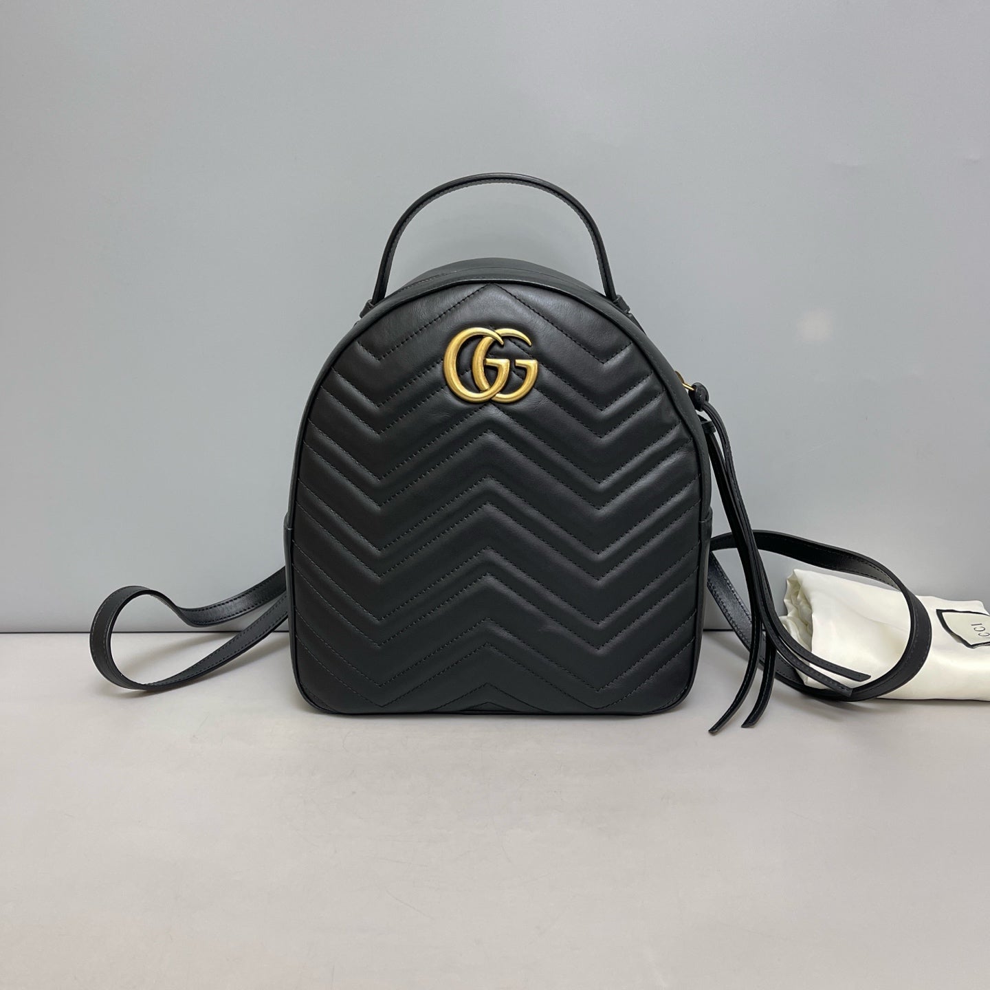 Gucci - Marmont - Leather - Black - (medium)