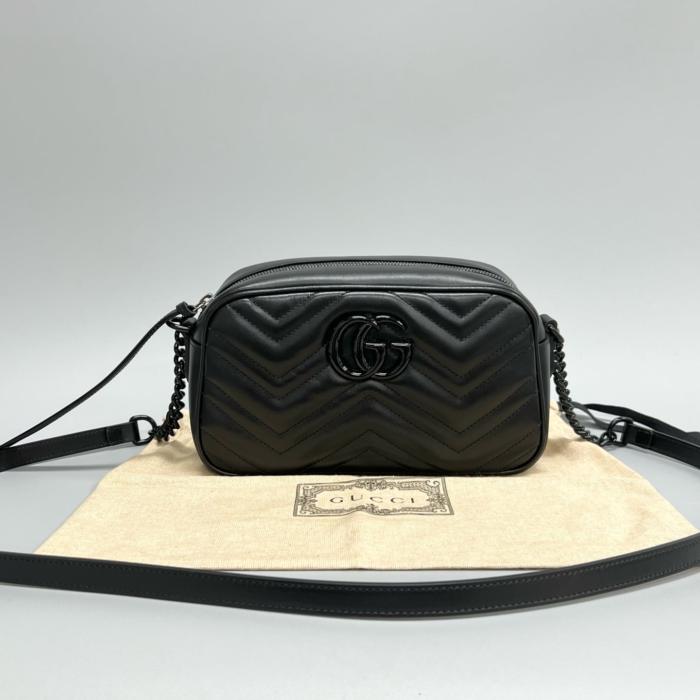 Gucci - Marmont - Leather - Black - (medium)
