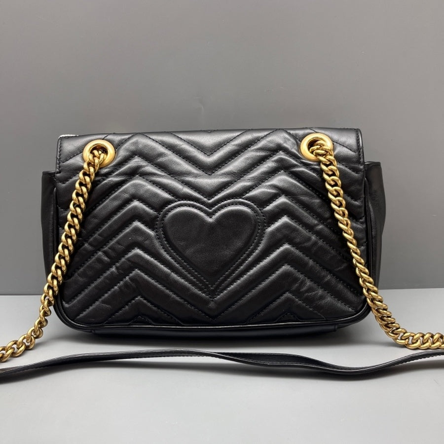 Gucci - Marmont - Leather - Black - (medium)
