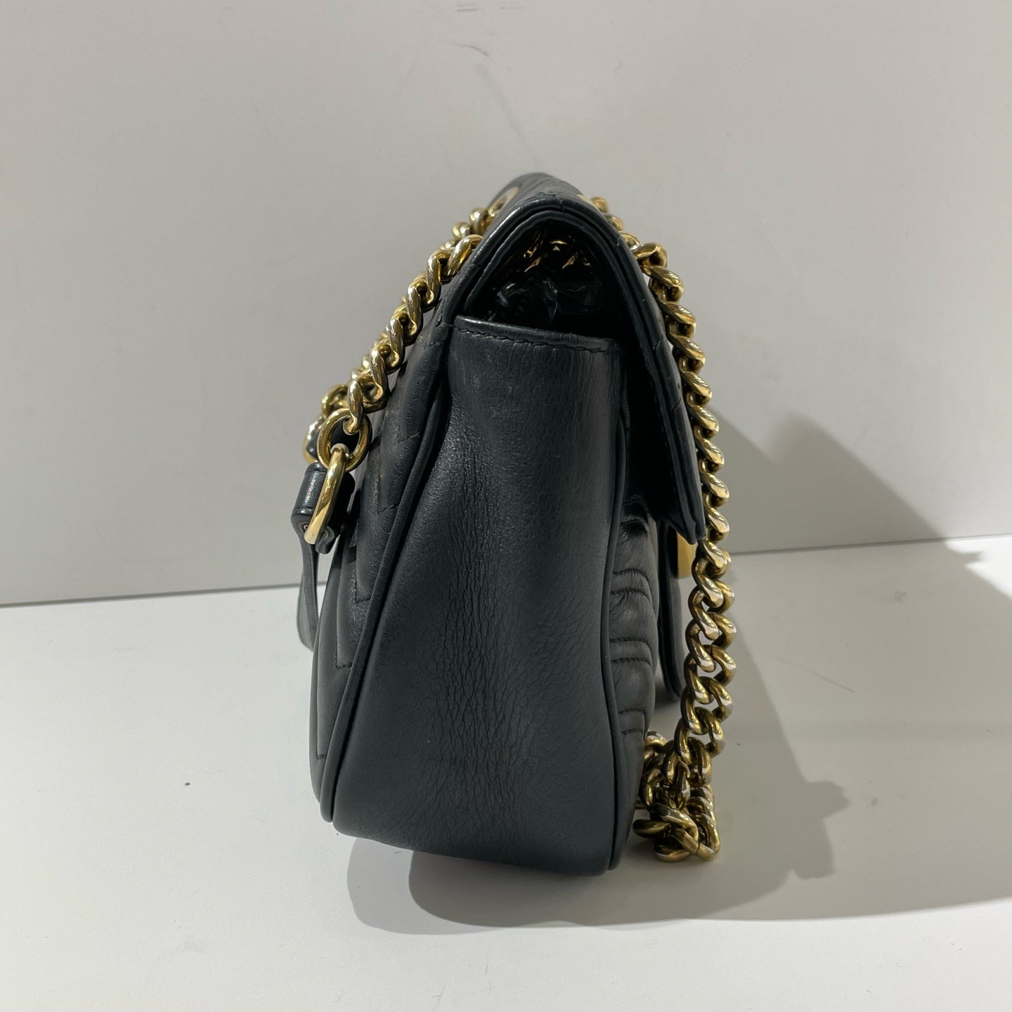 Gucci - Marmont - Leather - Black - (medium)