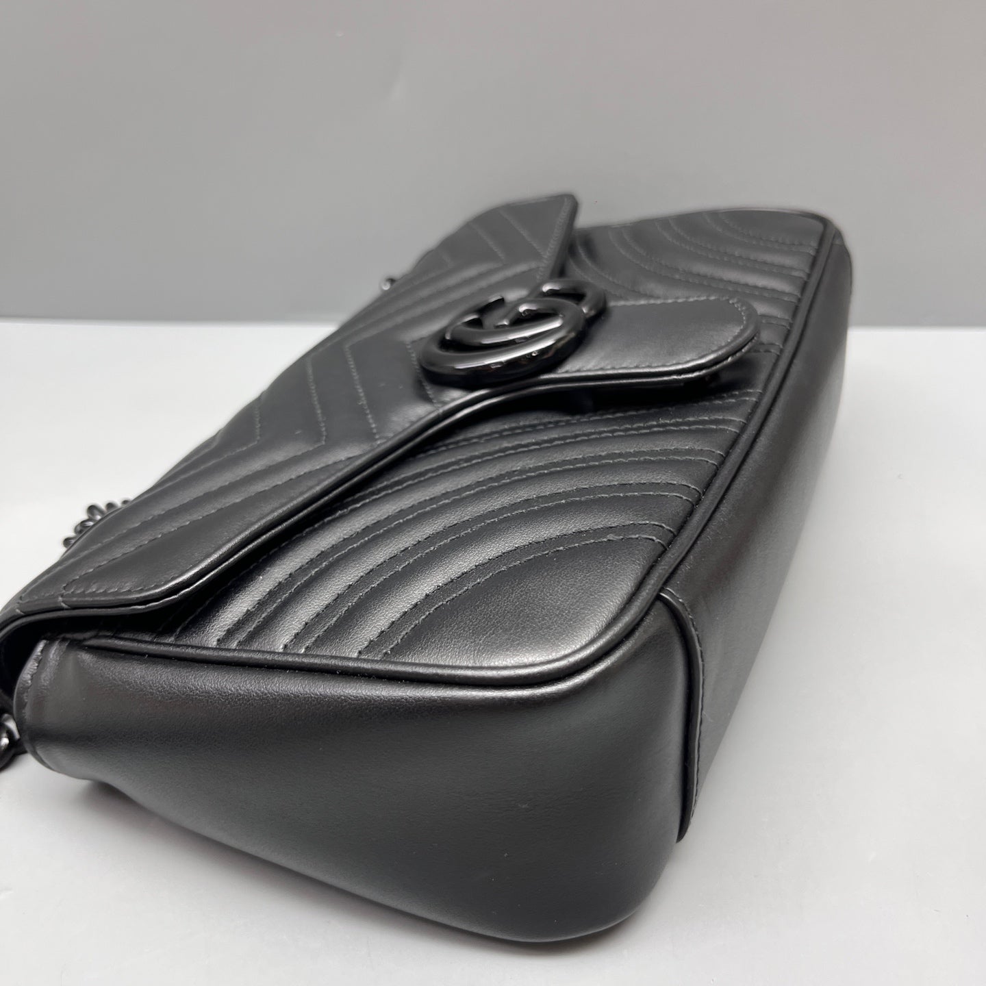 Gucci - Marmont - Leather - Black - (medium)