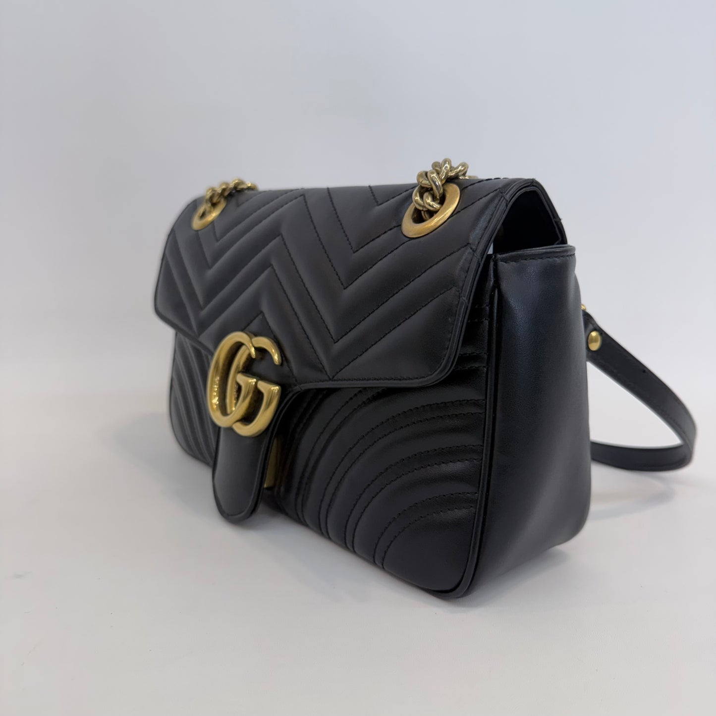 Gucci - Marmont - Leather - Black - (medium)