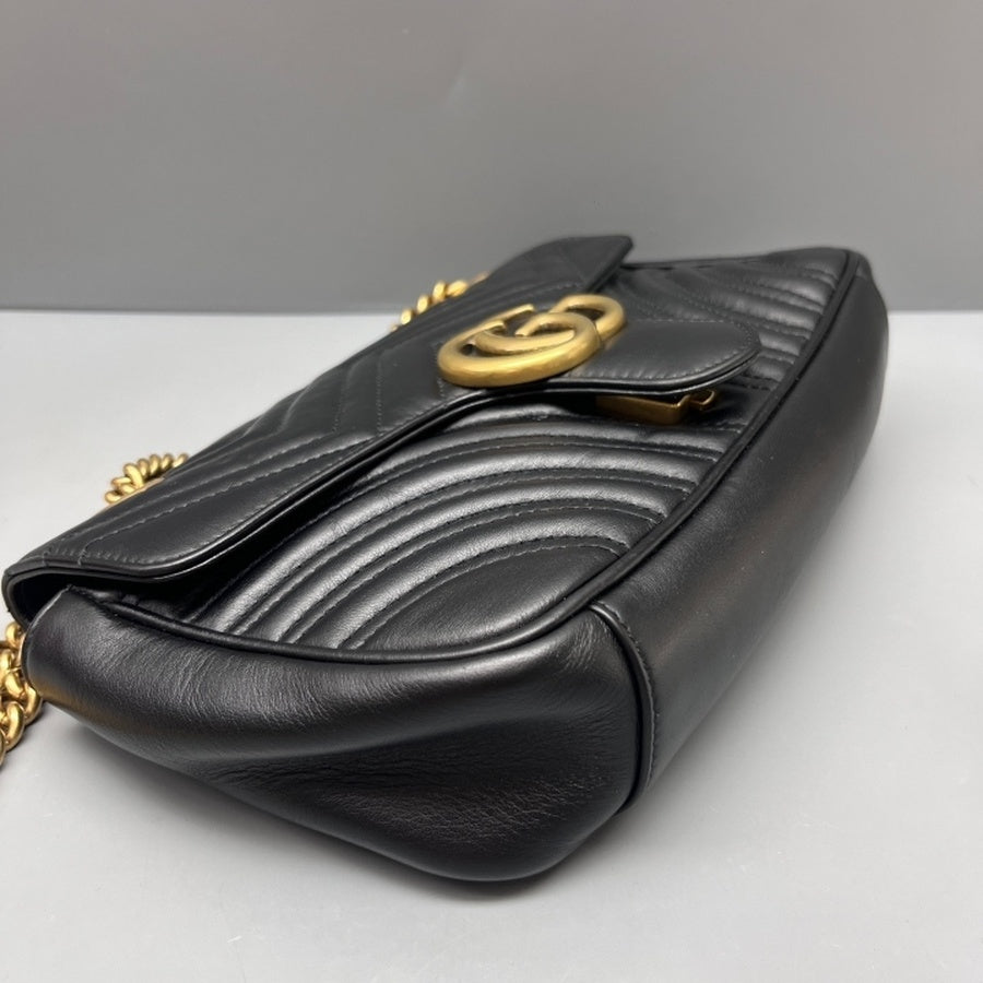 Gucci - Marmont - Leather - Black - (medium)