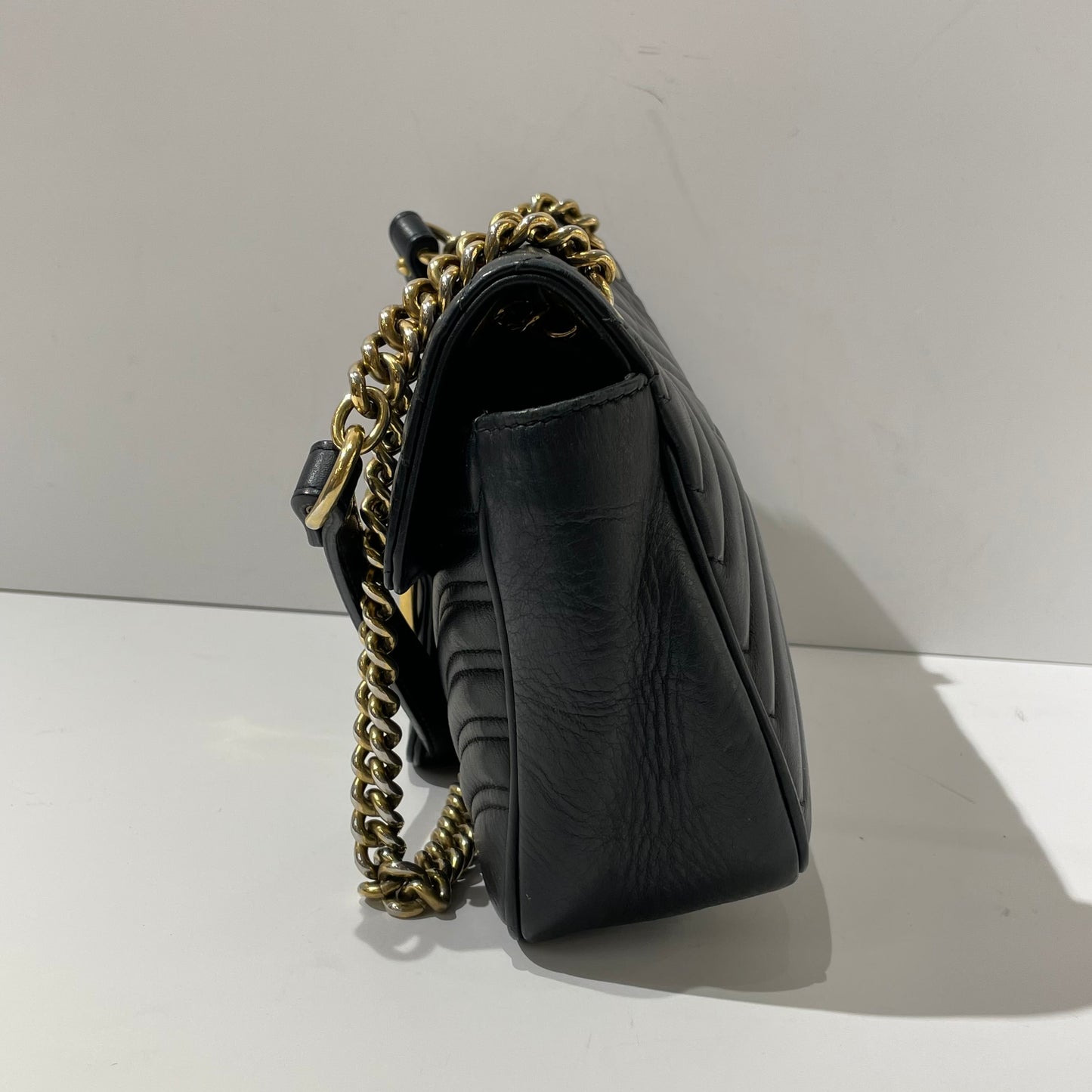 Gucci - Marmont - Leather - Black - (medium)