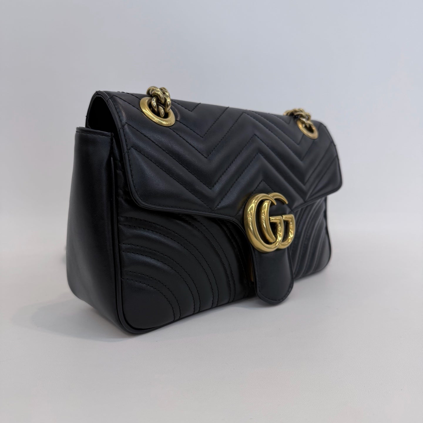 Gucci - Marmont - Leather - Black - (medium)