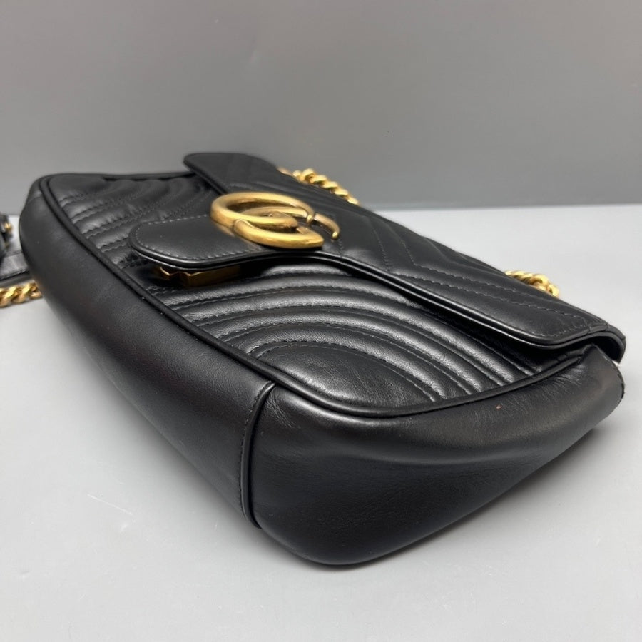Gucci - Marmont - Leather - Black - (medium)