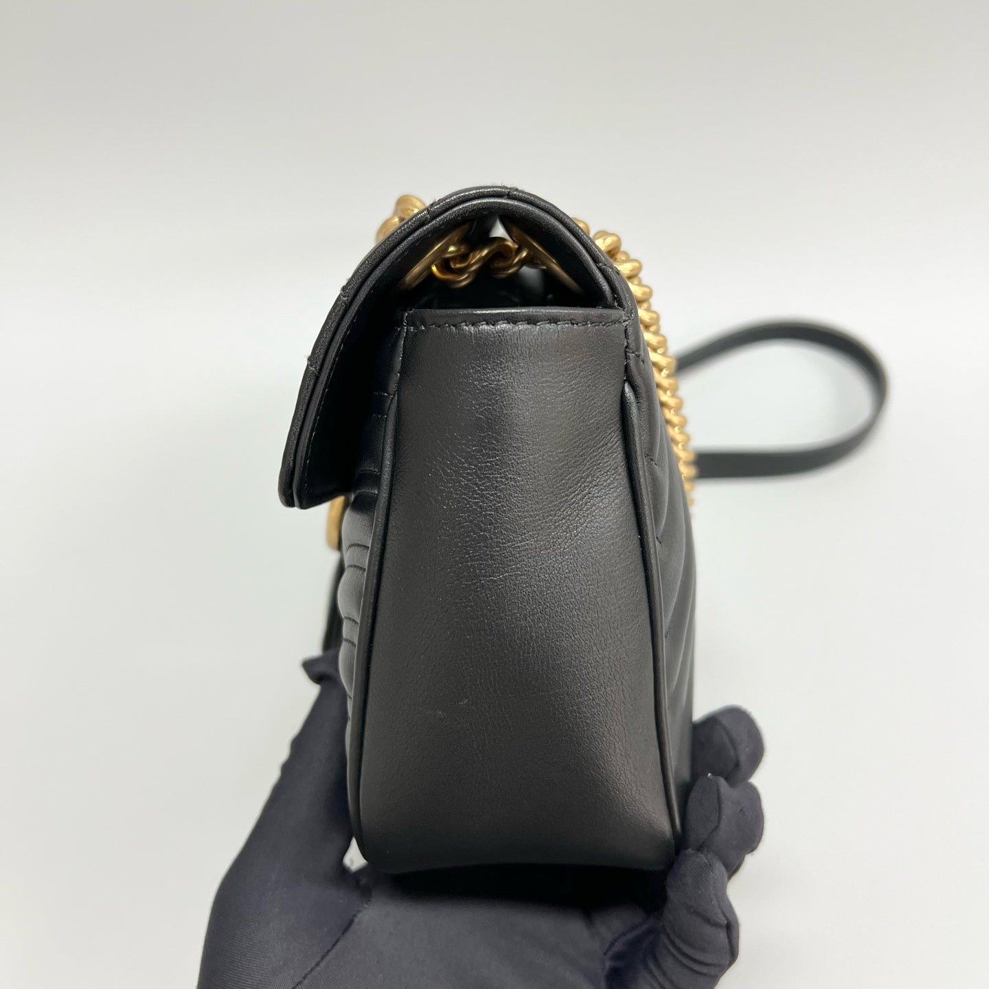 Gucci - Marmont - Leather - Black - (medium)