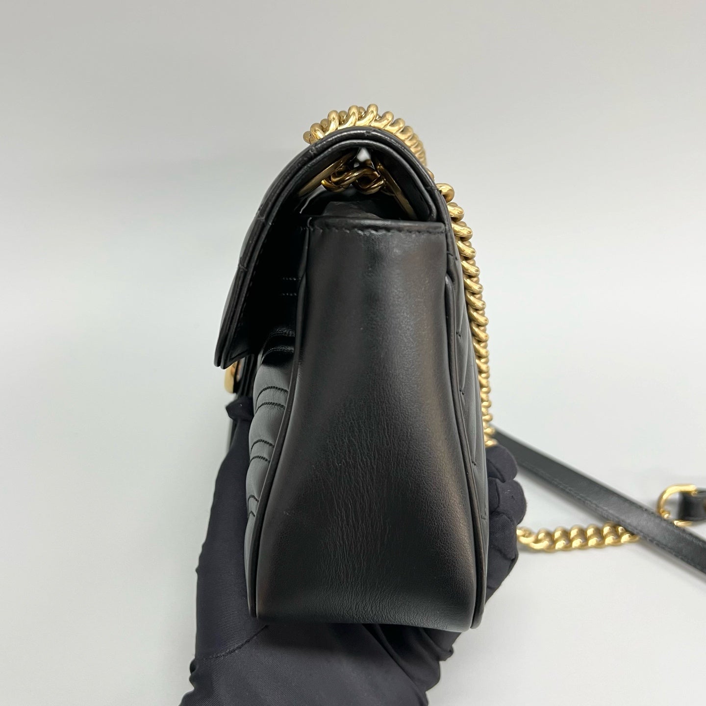 Gucci - Marmont - Leather - Black - (medium)