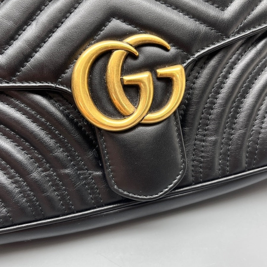 Gucci - Marmont - Leather - Black - (medium)