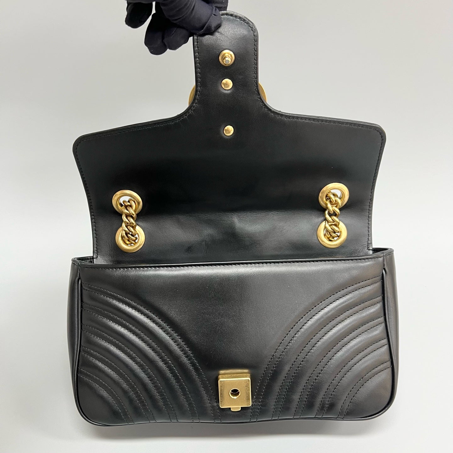 Gucci - Marmont - Leather - Black - (medium)