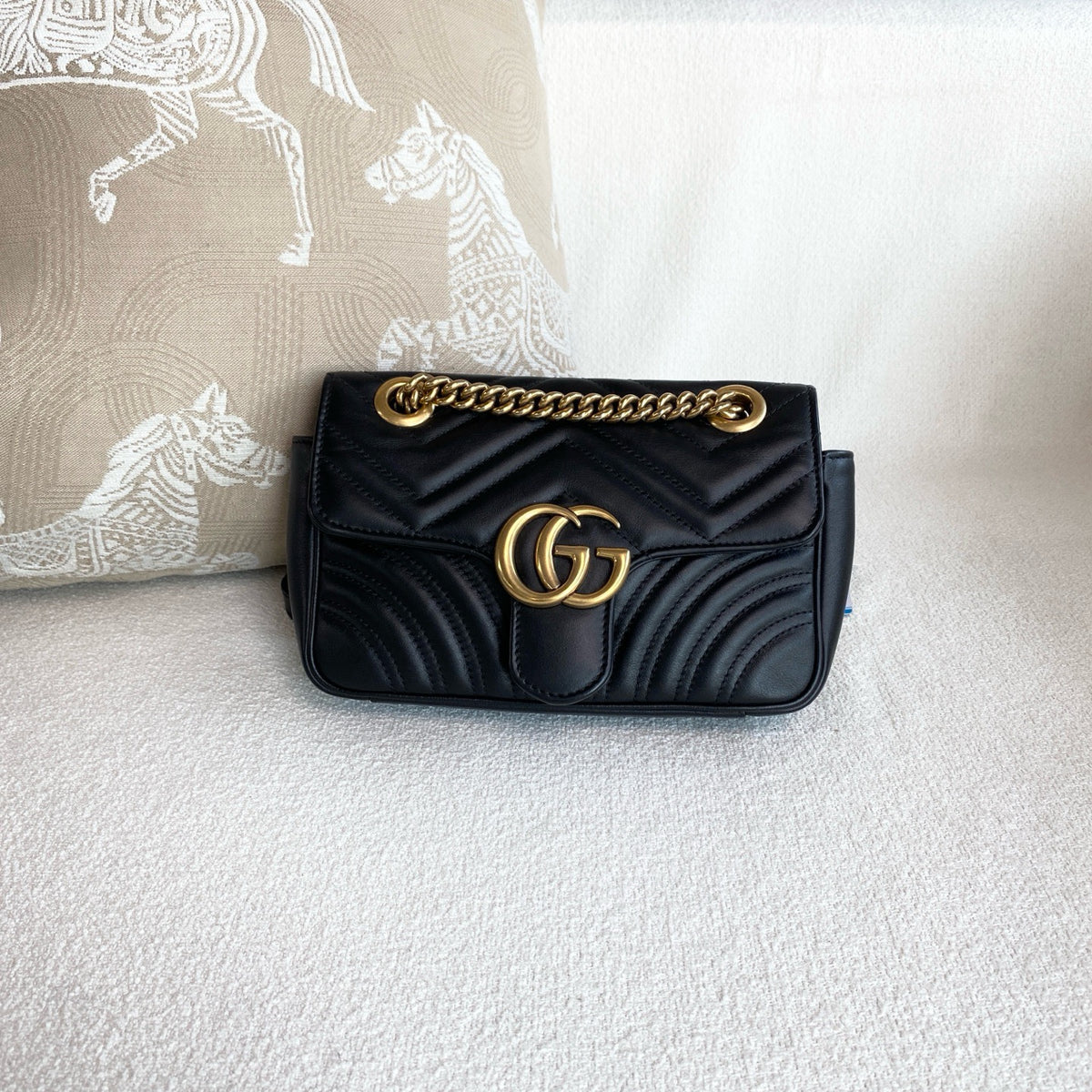 Gucci - Marmont - Leather - Black - (mini)