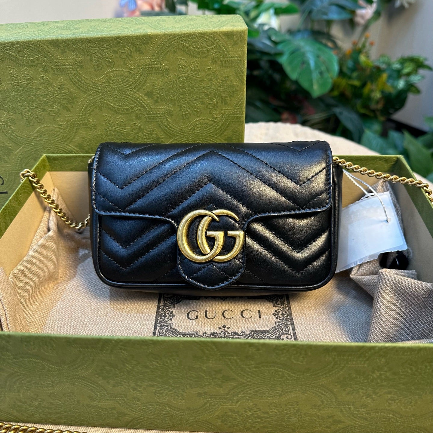 Gucci - Marmont - Leather - Black - (mini)