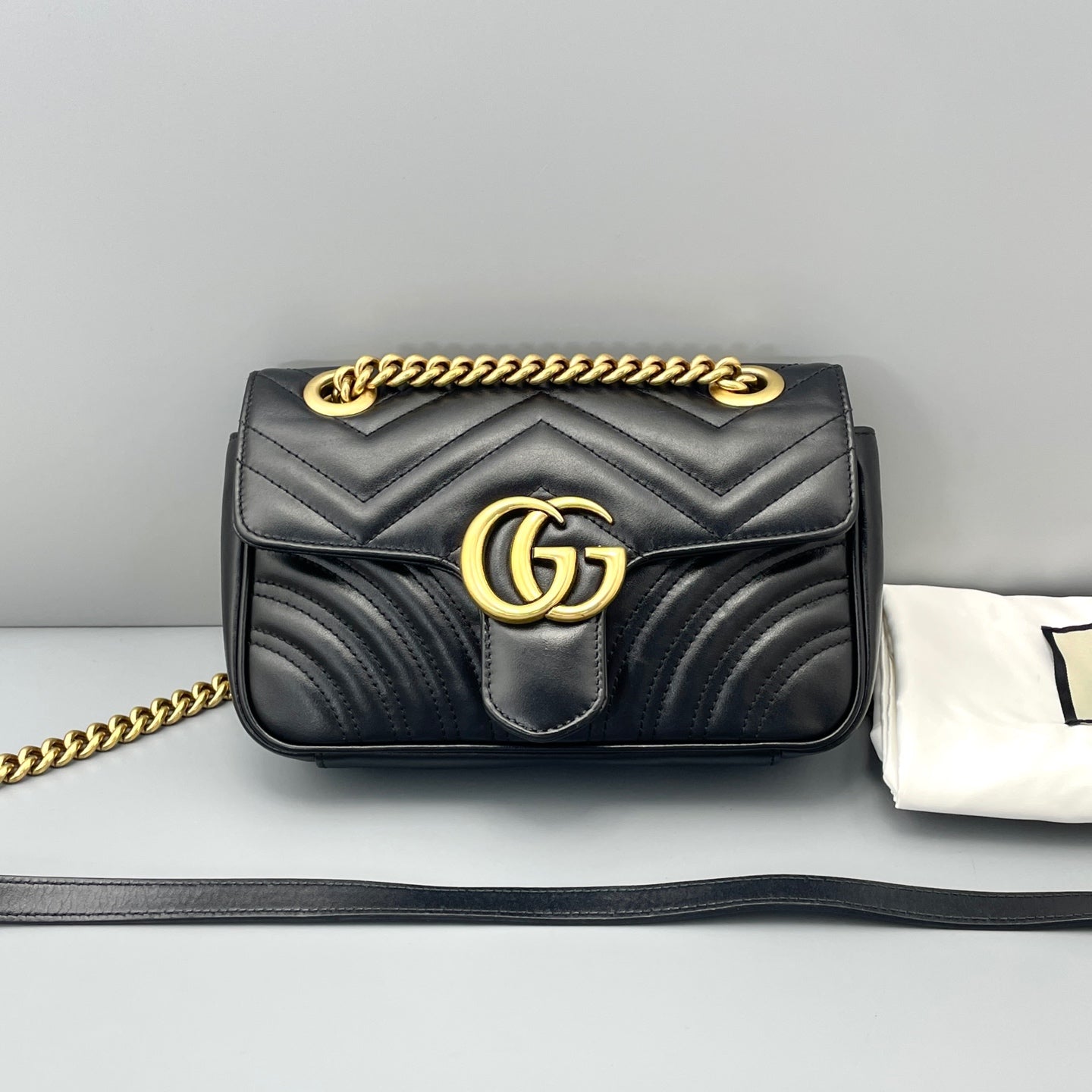 Gucci - Marmont - Leather - Black - (mini)
