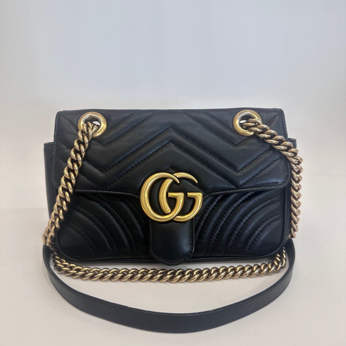 Gucci - Marmont - Leather - Black - (mini)