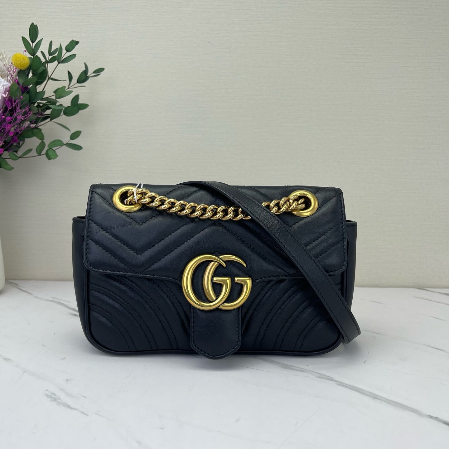 Gucci - Marmont - Leather - Black - (mini)