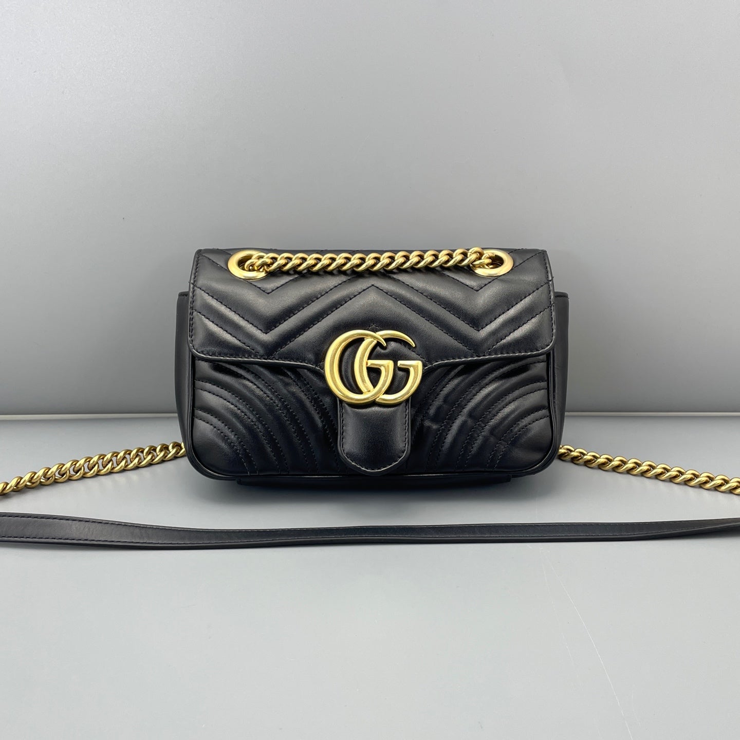 Gucci - Marmont - Leather - Black - (mini)