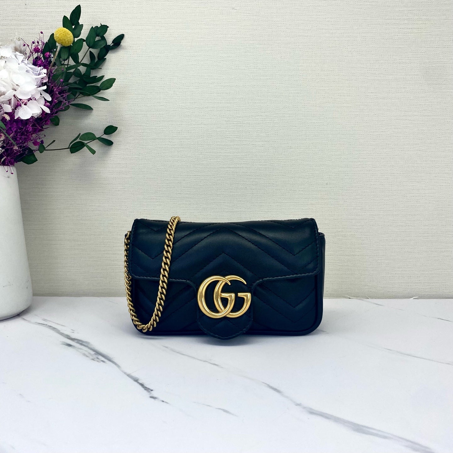 Gucci - Marmont - Leather - Black - (mini)