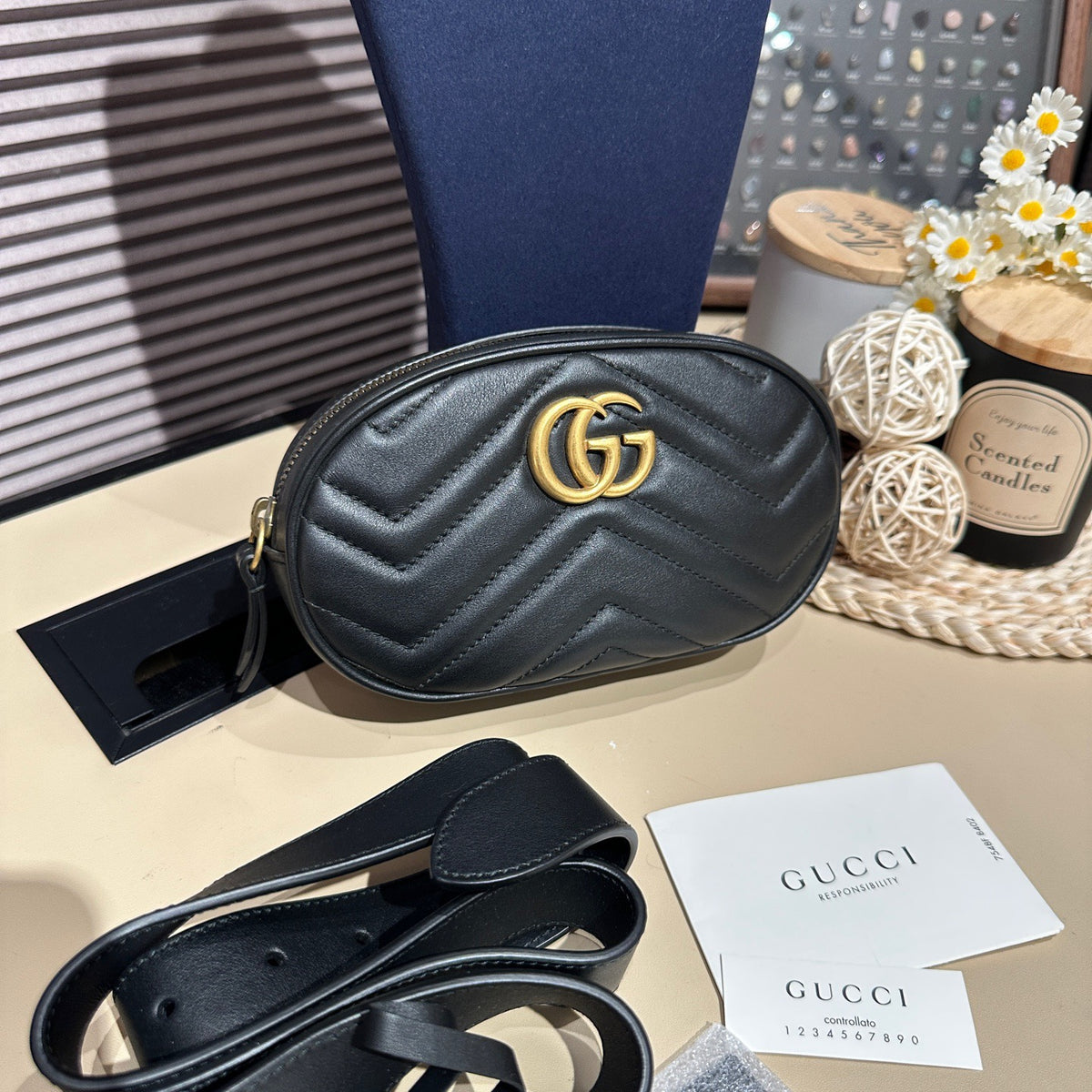 Gucci - Marmont - Leather - Black - (mini)