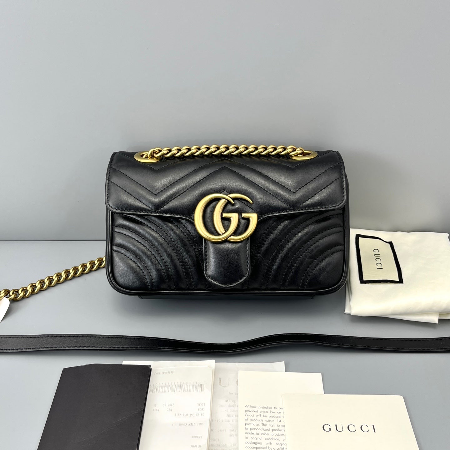 Gucci - Marmont - Leather - Black - (mini)