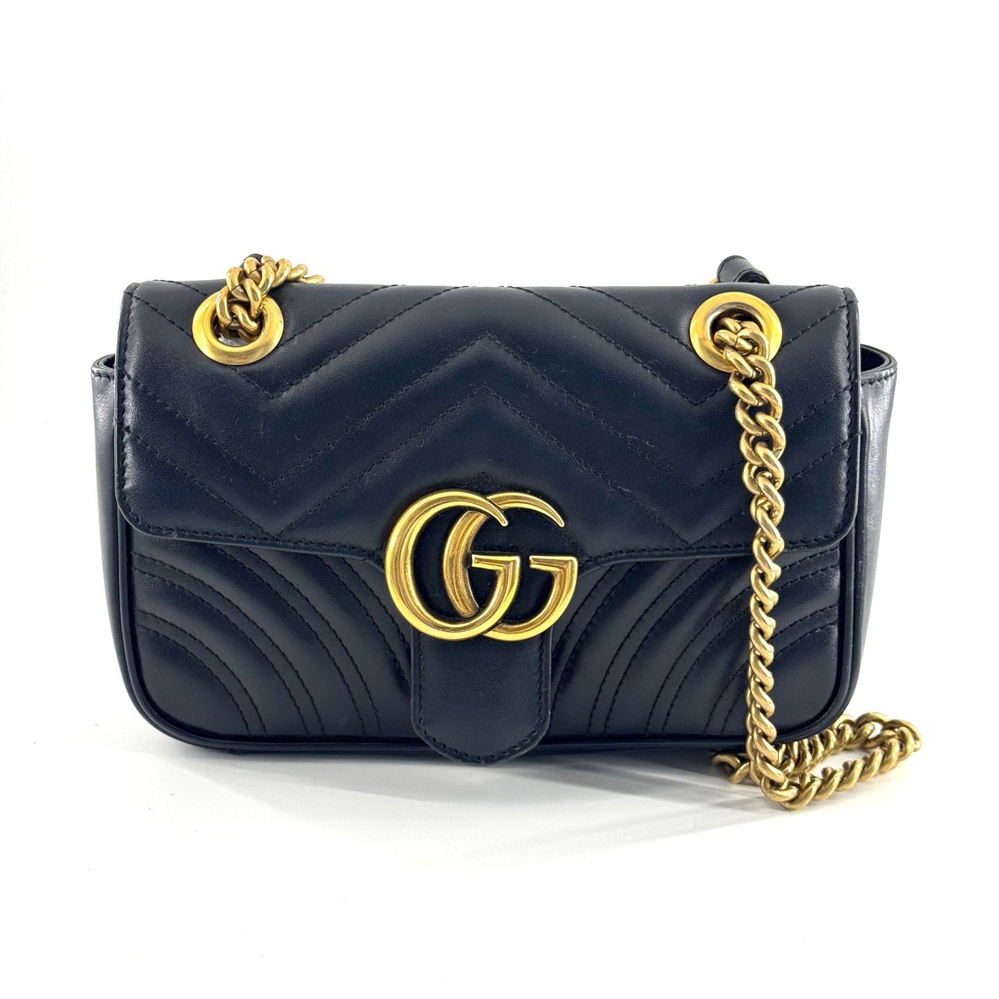 Gucci - Marmont - Leather - Black - (mini)