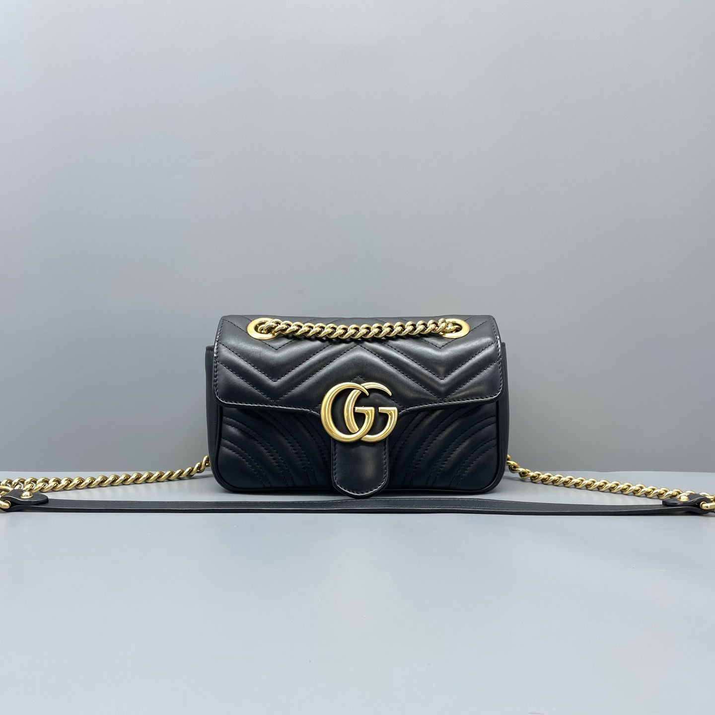 Gucci - Marmont - Leather - Black - (mini)
