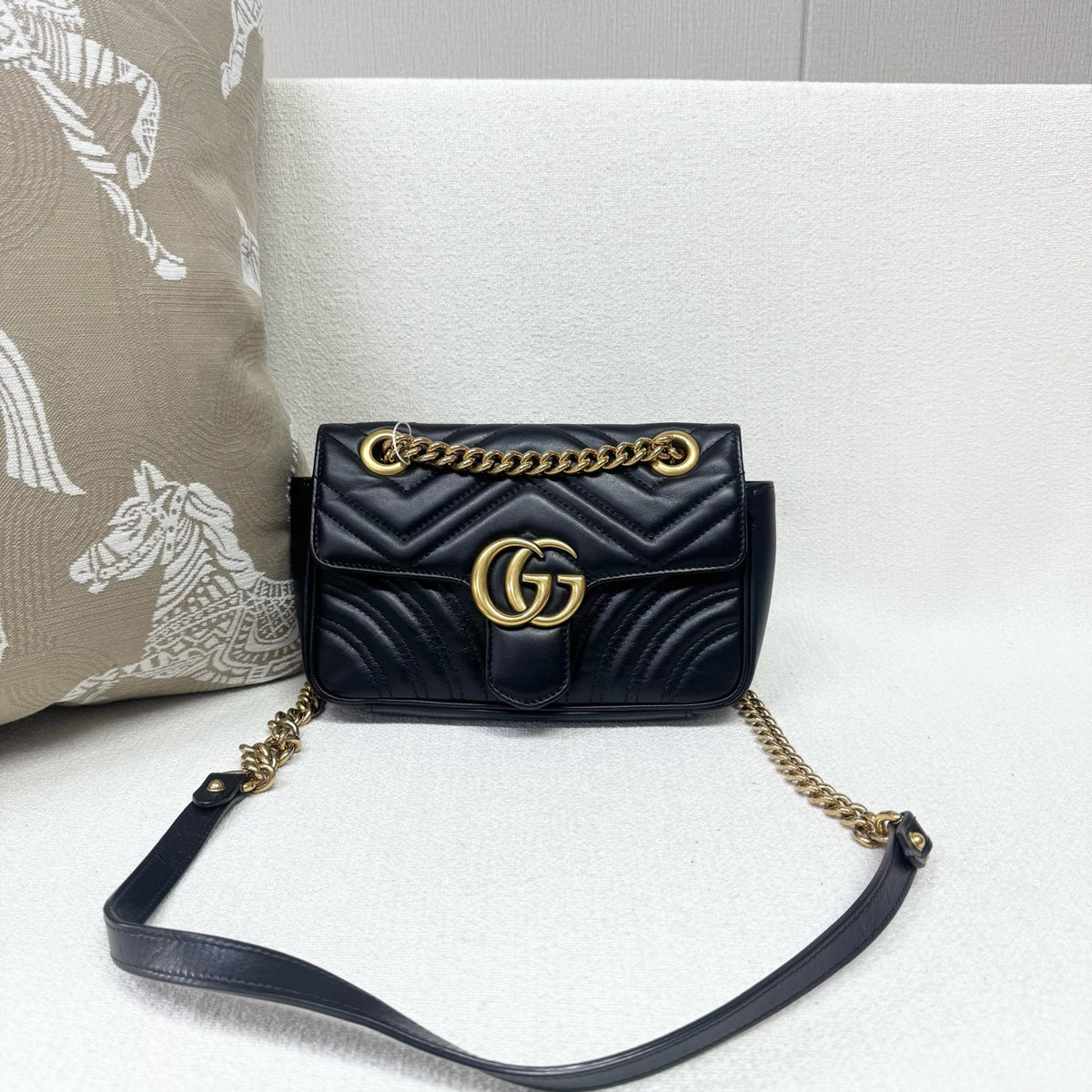 Gucci - Marmont - Leather - Black - (mini)