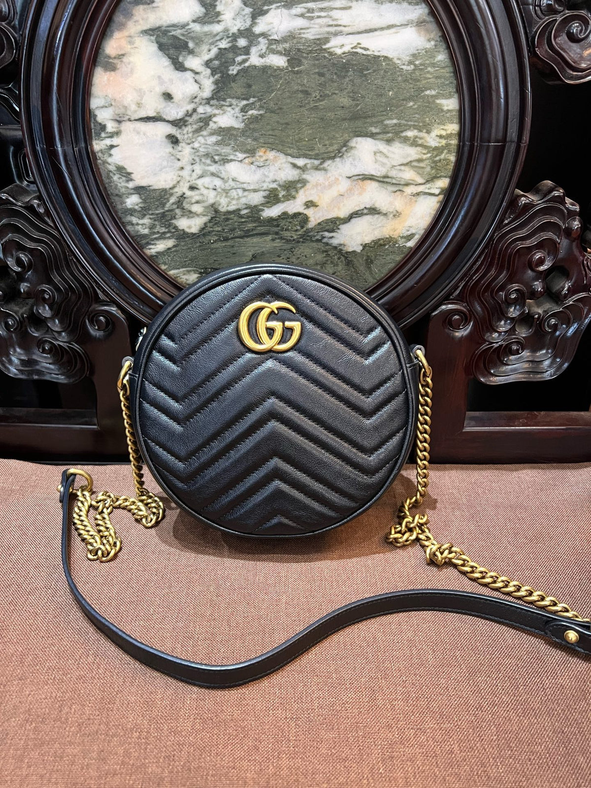 Gucci - Marmont - Leather - Black - (mini)
