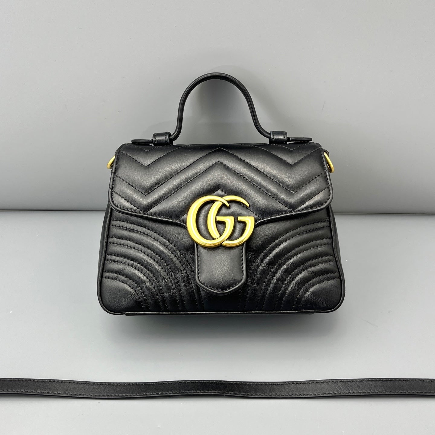 Gucci - Marmont - Leather - Black - (mini)