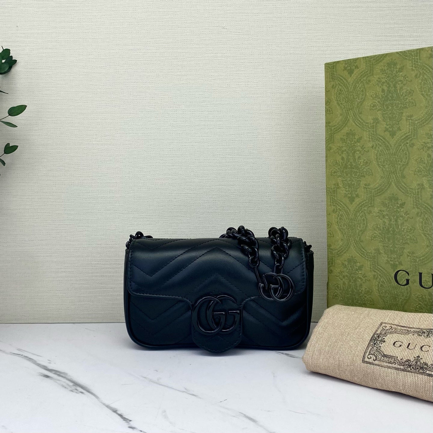 Gucci - Marmont - Leather - Black - (mini)