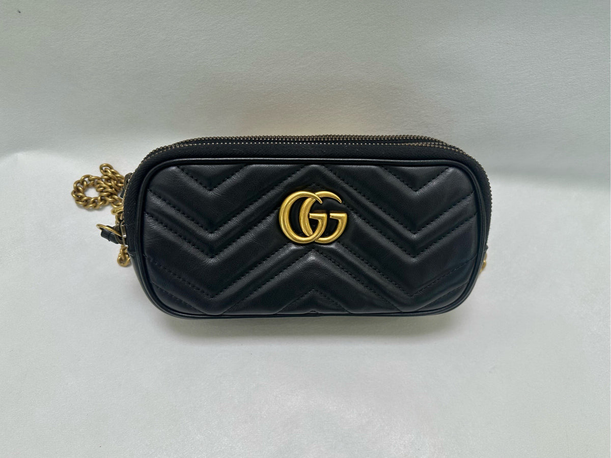 Gucci - Marmont - Leather - Black - (mini)