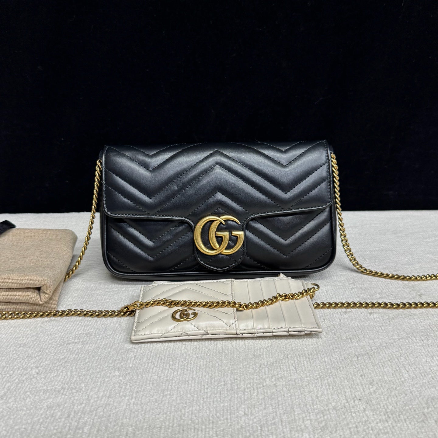 Gucci - Marmont - Leather - Black - (mini)