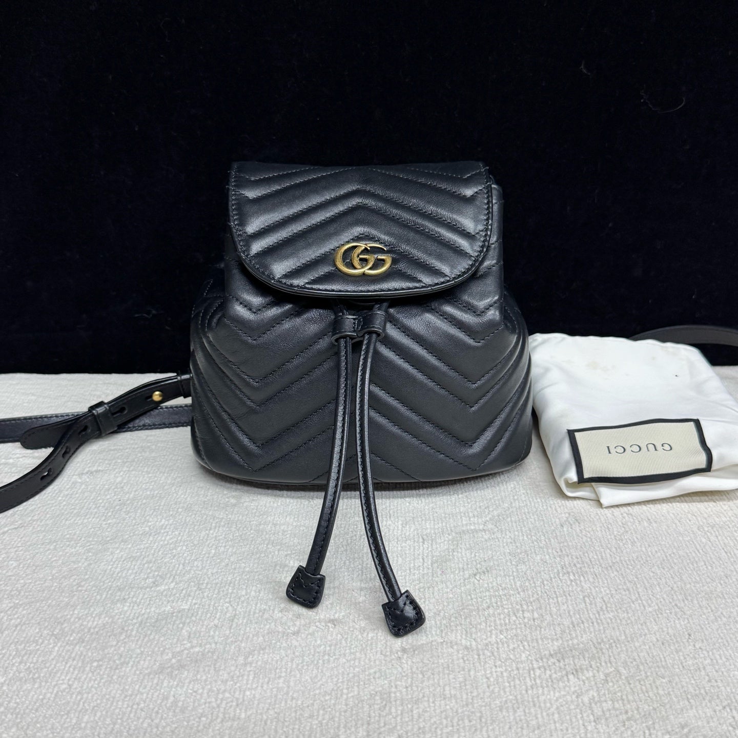 Gucci - Marmont - Leather - Black - (mini)
