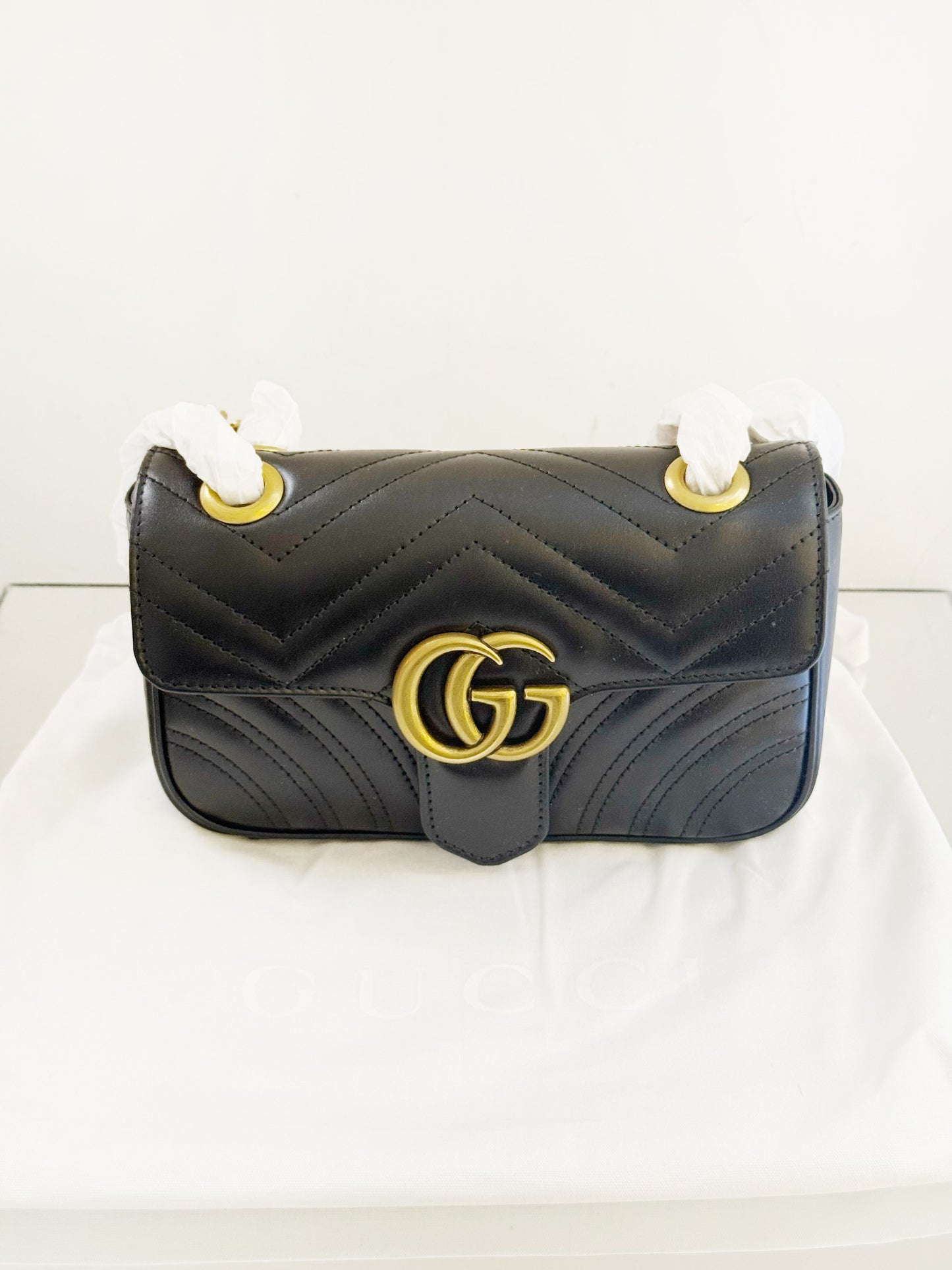 Gucci - Marmont - Leather - Black - (mini)