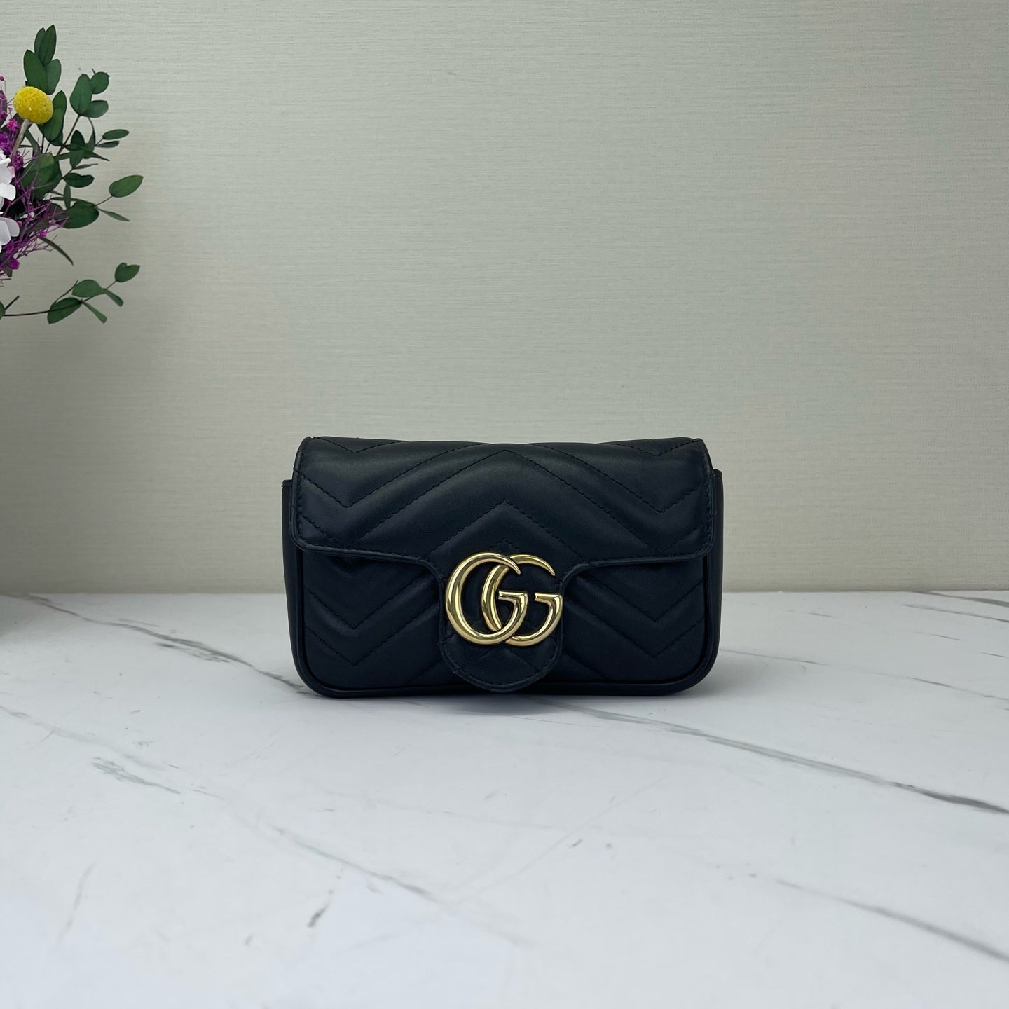 Gucci - Marmont - Leather - Black - (mini)