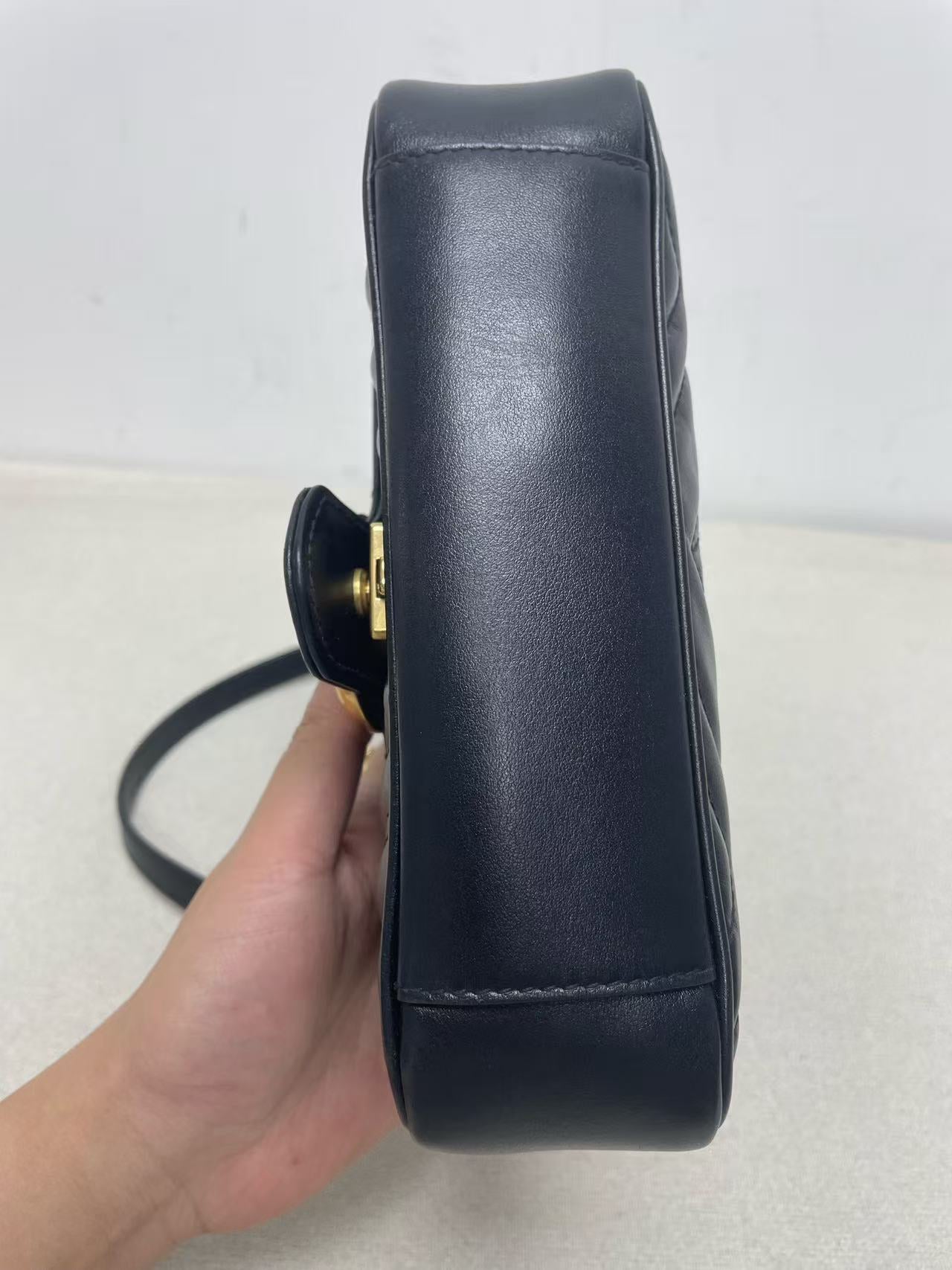 Gucci - Marmont - Leather - Black - (mini)