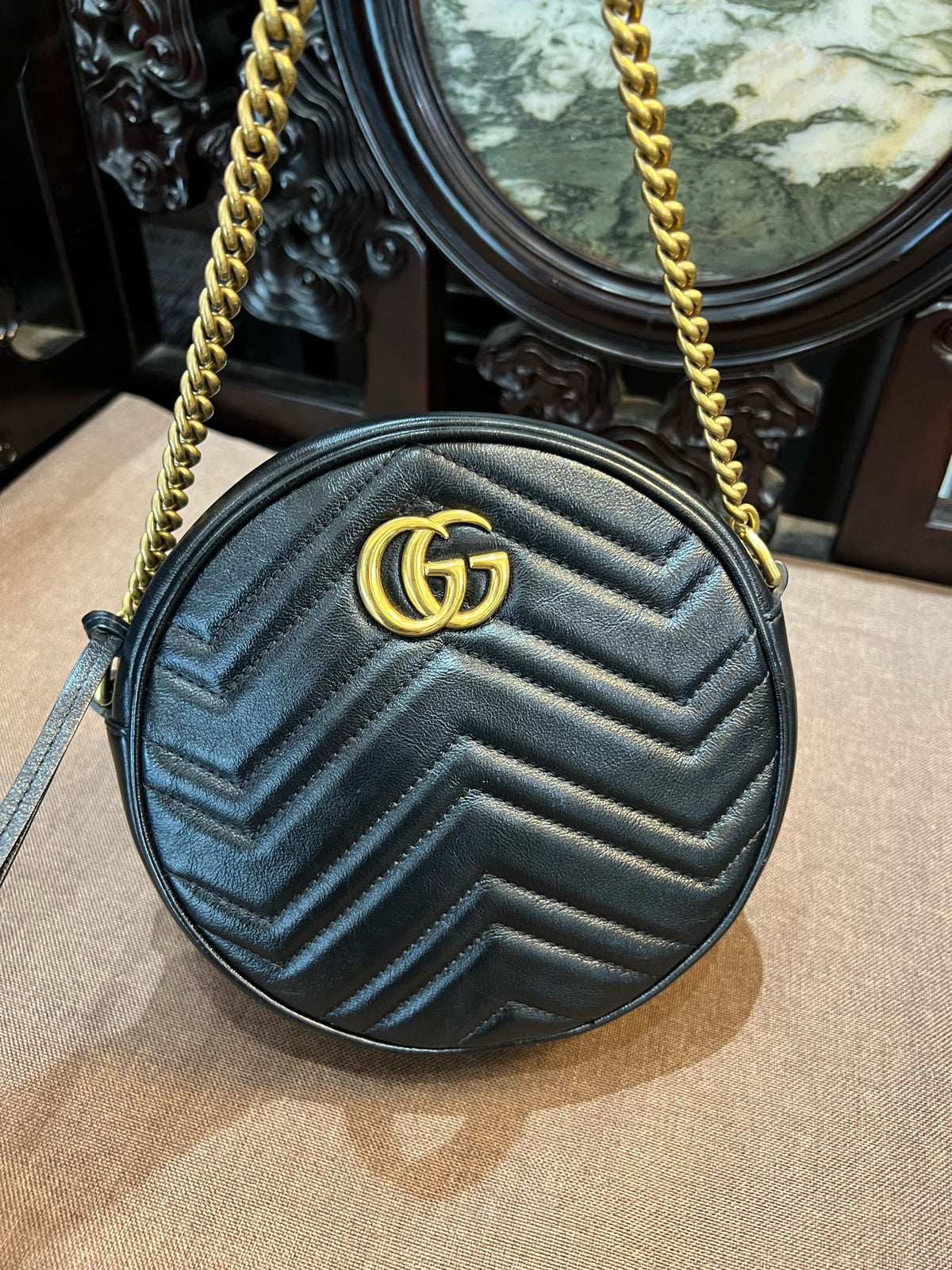 Gucci - Marmont - Leather - Black - (mini)