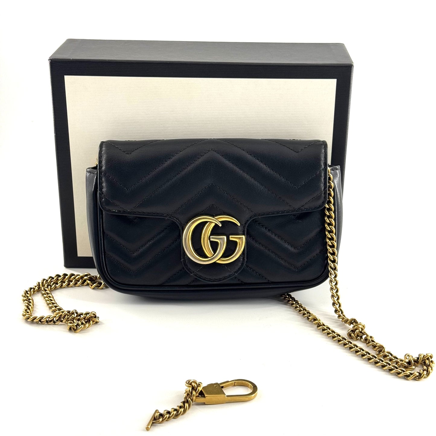 Gucci - Marmont - Leather - Black - (mini)