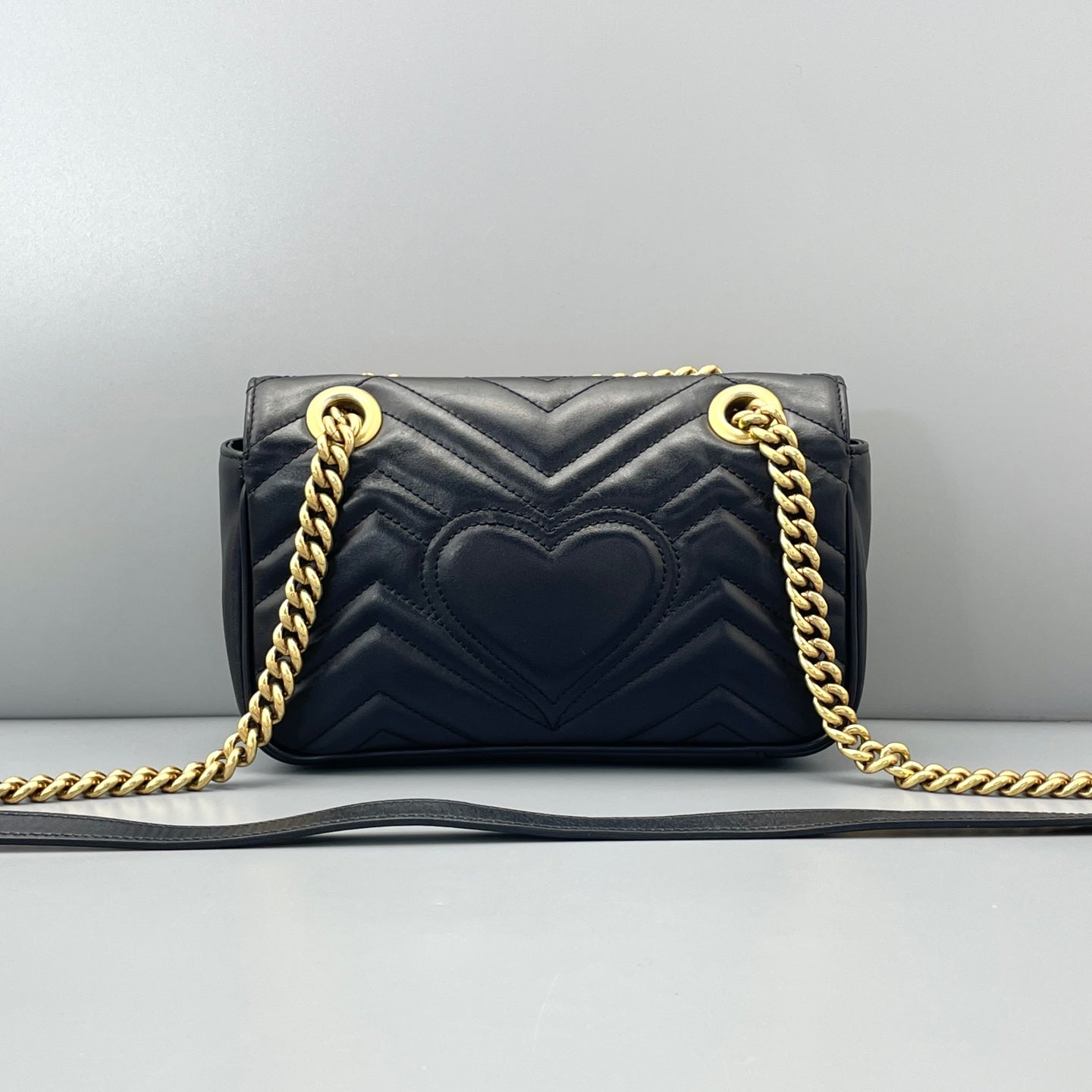 Gucci - Marmont - Leather - Black - (mini)